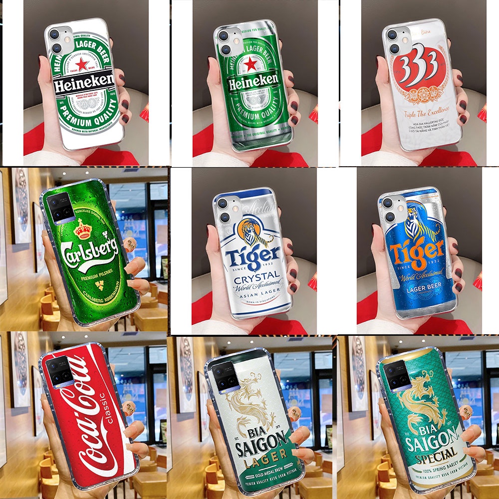 ỐP LƯNG IPH-ONE 6/6+/7/8/7+/8+/ X/XSM BIA TIGER/ HEINEKEN/ 333( Dòng khác nhắn tin shop)