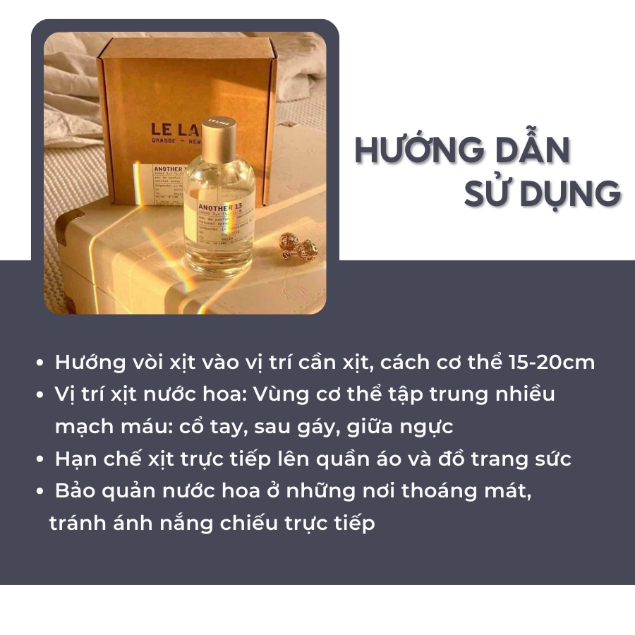 Nước hoa chiết nam nữ Le Labo Another 13 mini chính hãng 10ml, dầu thơm giá rẻ - Delimaperfume