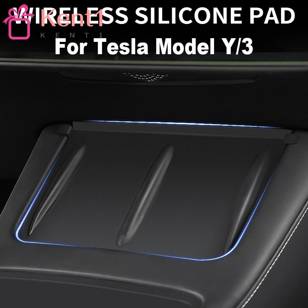 Thảm Sạc Điện Thoại Không Dây Chống Bụi Trên Xe Hơi KENT1 Cho Tesla Model 3 / Y