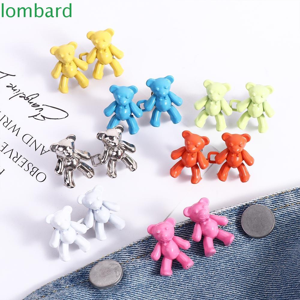 Lombard Thắt Lưng Khóa Kim Loại Tháo Rời Được Hình Gấu Quần Jean Cho Nữ