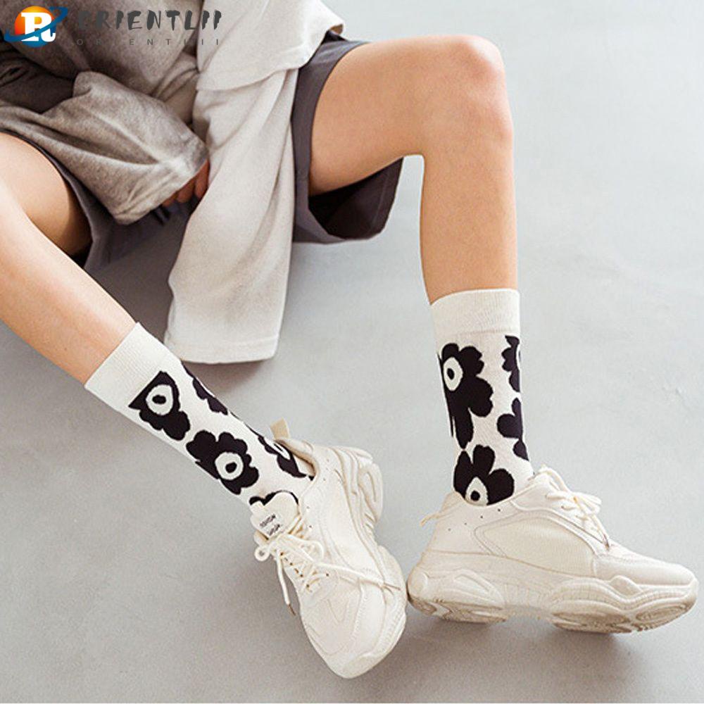 Vớ Cotton Dày Dặn Họa Tiết Hoa Ngọt Ngào Cho Bé Gái