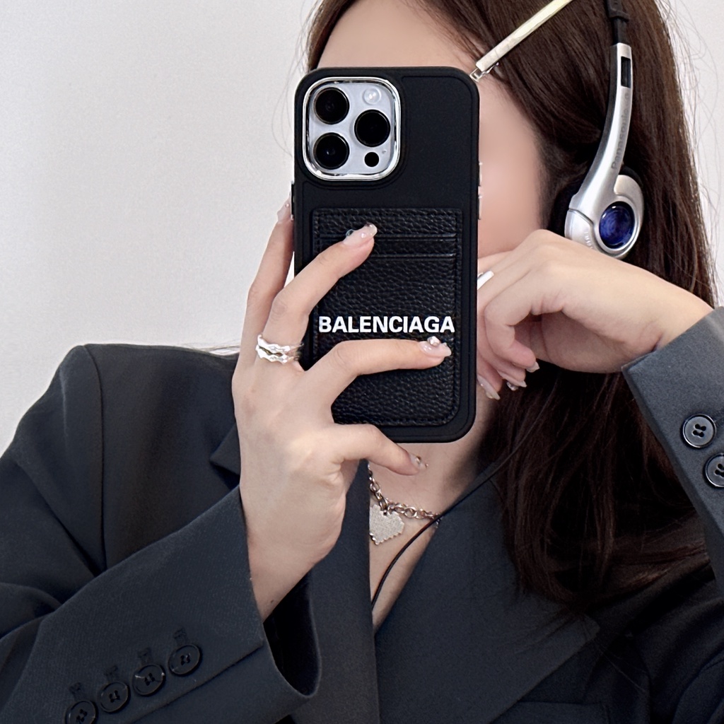 Ốp Điện Thoại in Logo Balenciaga Sang Trọng Kèm Ngăn Đựng Thẻ Cho Iphone 14promax 14 13 12 14 plus 13promax 12promax 14pro 13pro 12pro