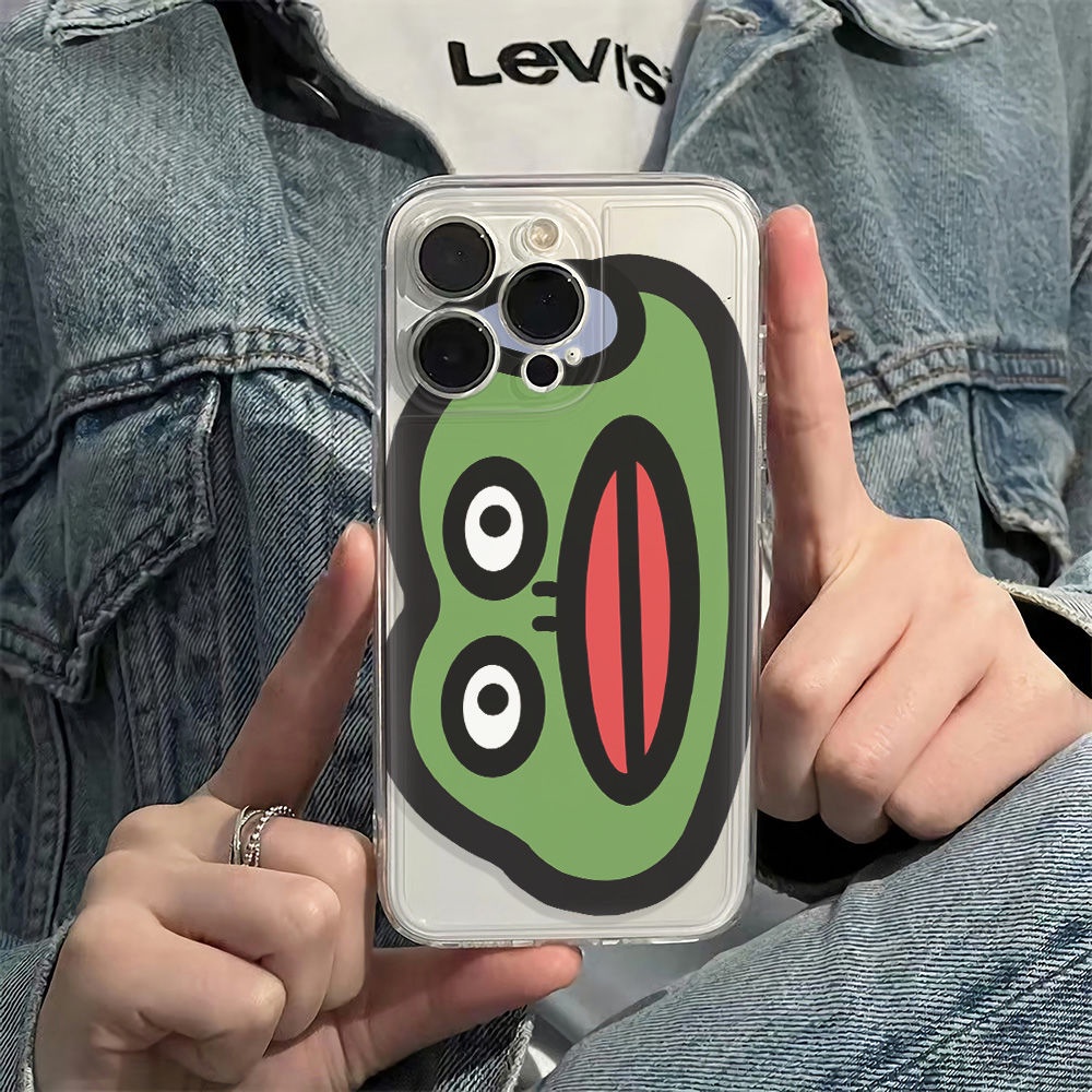 ✅Ốp Điện Thoại Dẻo Hình Chú Ếch Môi Đỏ Dễ Thương Chống Sốc Cho Iphone 6In 78 13 plusiPhone12 14pro 11 max