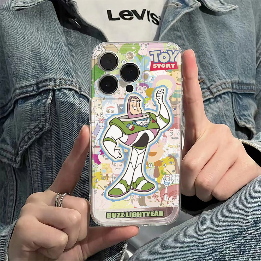 ✅Ốp Điện Thoại Họa Tiết Buzz Lightyear Cho Apple 14pro iPhone12781113Ốp Điện Thoại Mềm Chống Sốc 6In 6HRO Chất Lượng Cao