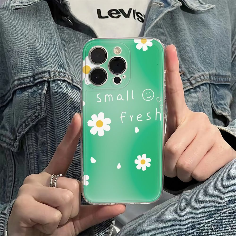 ✅Ốp Điện Thoại Dẻo Họa Tiết Hoa Cúc Xinh Xắn Chống Sốc Cho Iphone126In11Plusmax 78 13Pro