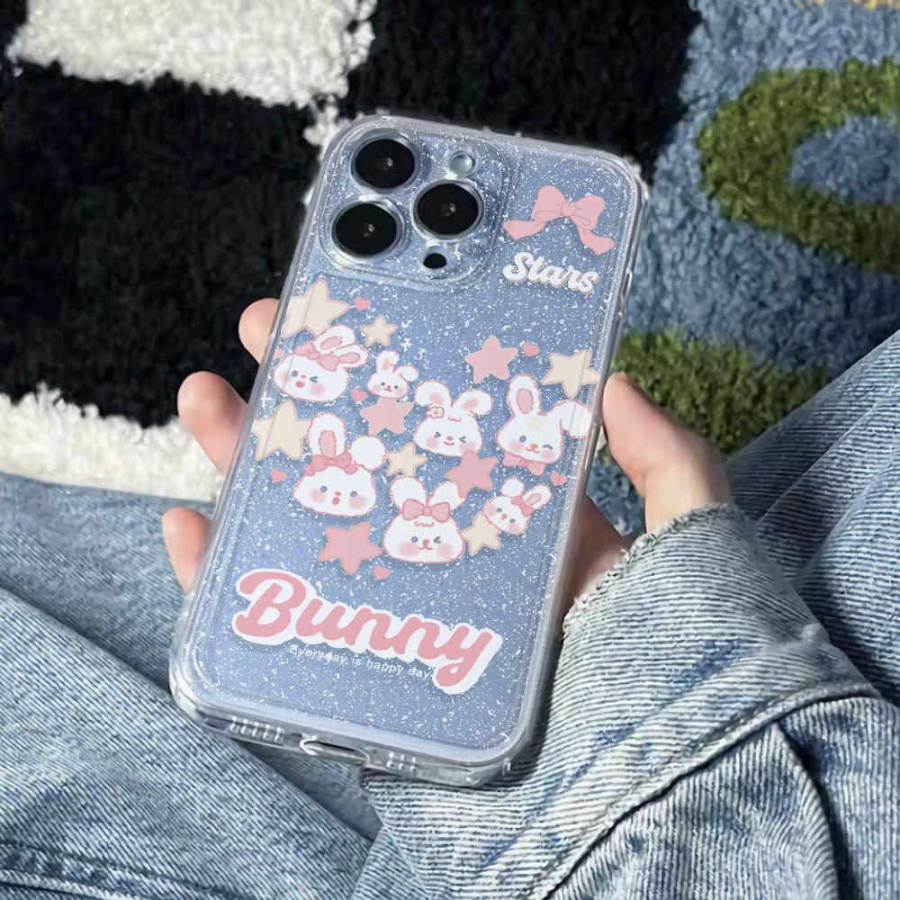 ✅Ốp Điện Thoại Mềm Chống Sốc In Hình Thỏ Hồng Phong Cách Đơn Giản Cho Iphone 11bu14promaxplus 1213 6In Apple 78