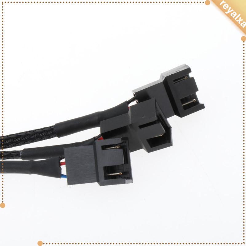 Dây Cáp Tách Quạt Tản Nhiệt 4 Pin PWM Hiệu Suất Cao 26cm Màu Đen Chuyên Dụng Cho PC