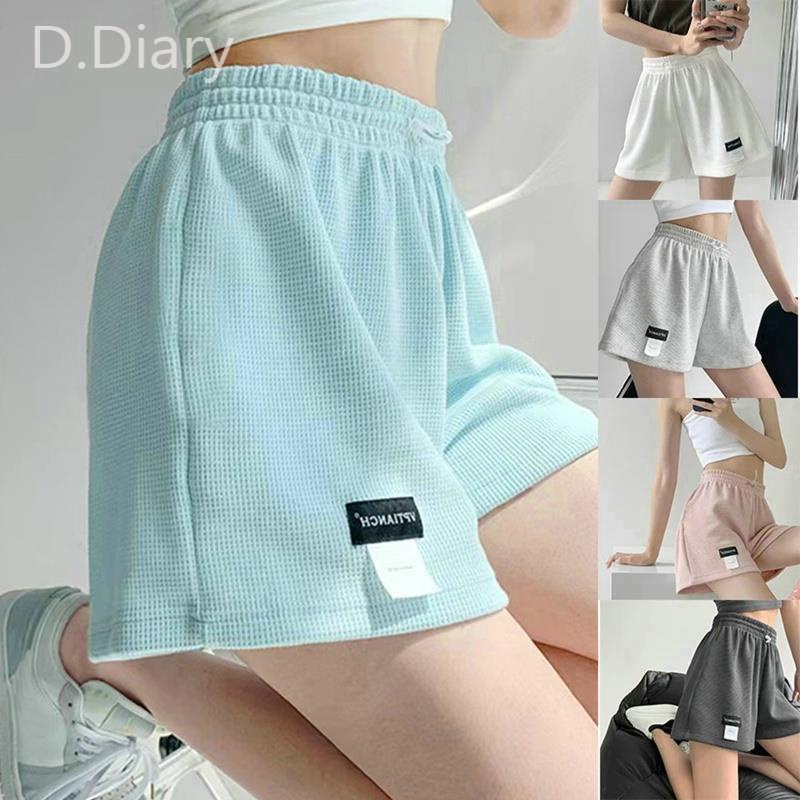 Quần Short Thể Thao Lưng Thun Co Giãn Màu Sắc Đơn Giản Dành Cho Nữ dreamdiary