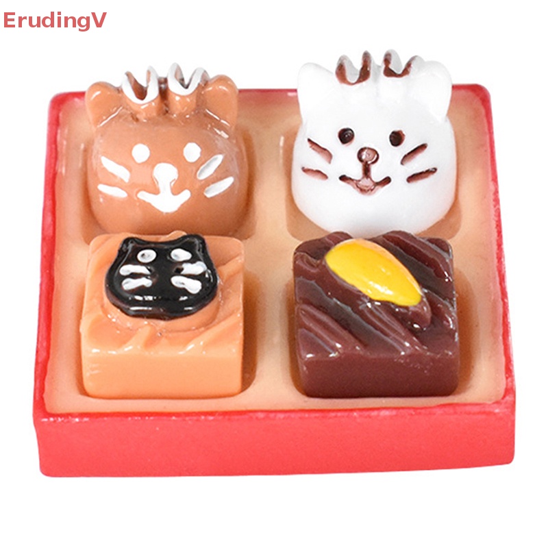 1 Bộ Mô Hình Hộp Cơm / Sô Cô La / Bento Đồ Ăn Nhẹ Nhàng Trang Trí Nhà Búp Bê [ErudingV]