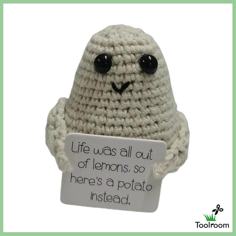 Búp Bê Đan Len Hình Khoai Tây Chiên Dễ Thương Vui Nhộn Để Bàn / Xe Hơi / Văn Phòng