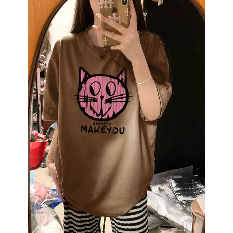 NRVP Áo Thun 100% Cotton Tay Ngắn Phong Cách Hàn Quốc Mới