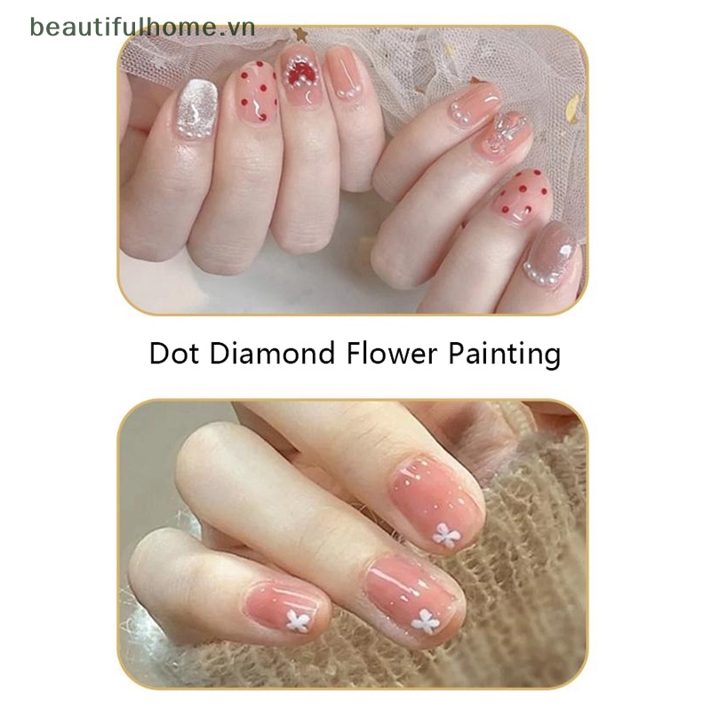 Bộ 4 Bút Vẽ Móng Nghệ Thuật Hai Đầu Chuyên Nghiệp