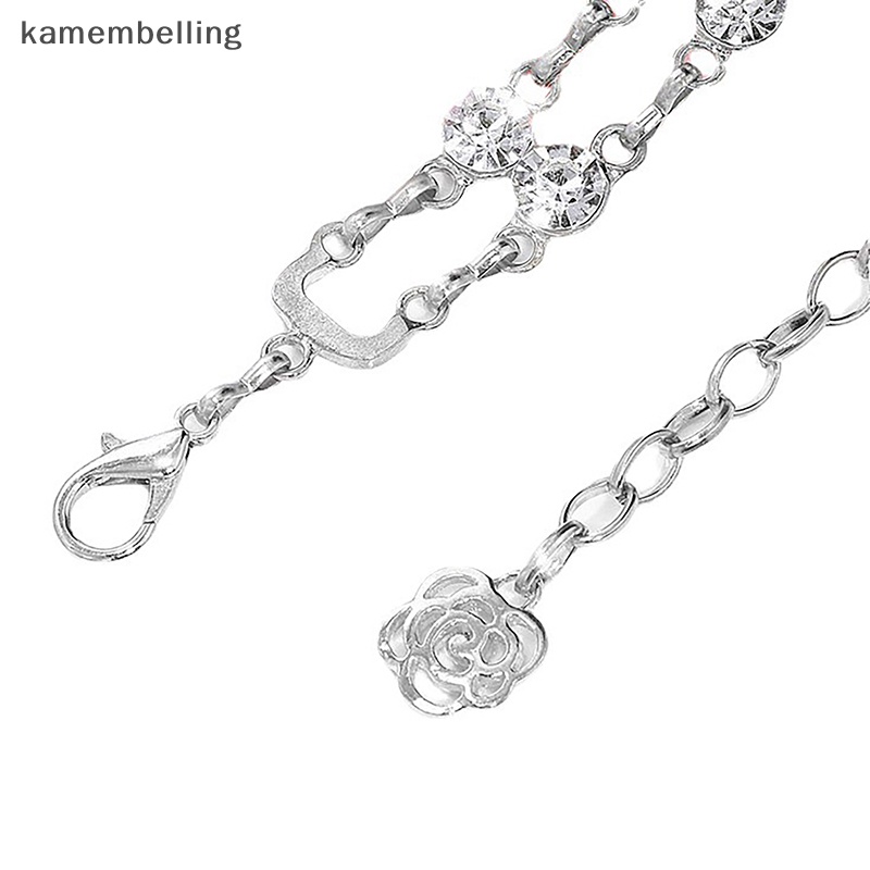 Kamembelling Dây Xích Đeo Thắt Lưng Hai Lớp Bằng Hợp Kim Đính Kim Cương Thời Trang Sáng Tạo Đa Năng Dành Cho Nữ EN