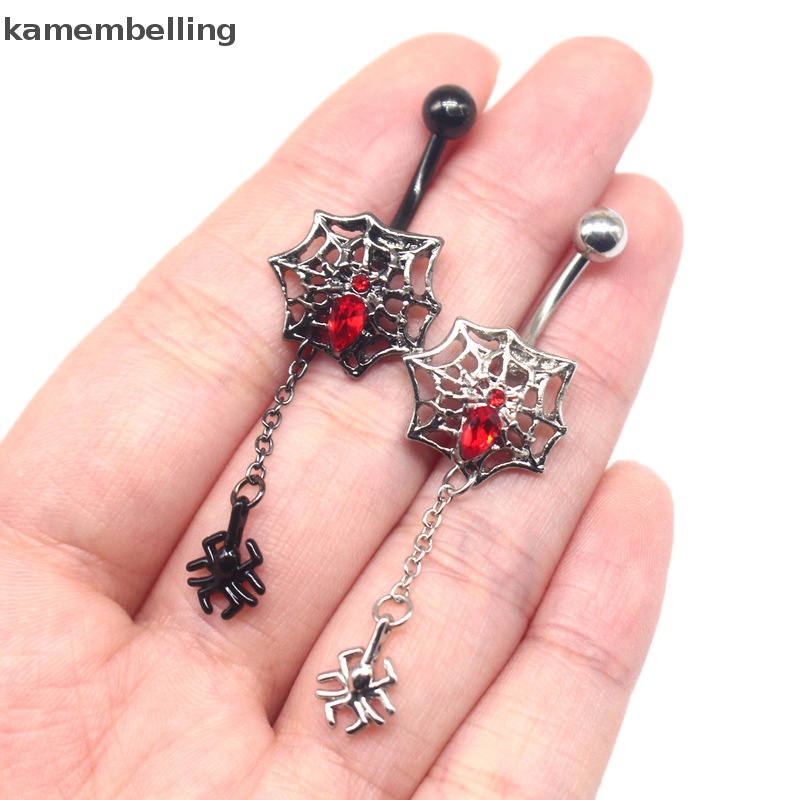 Khuyên Rốn Hình Nhện Đính Đá Zircon Thời Trang Cho Nữ