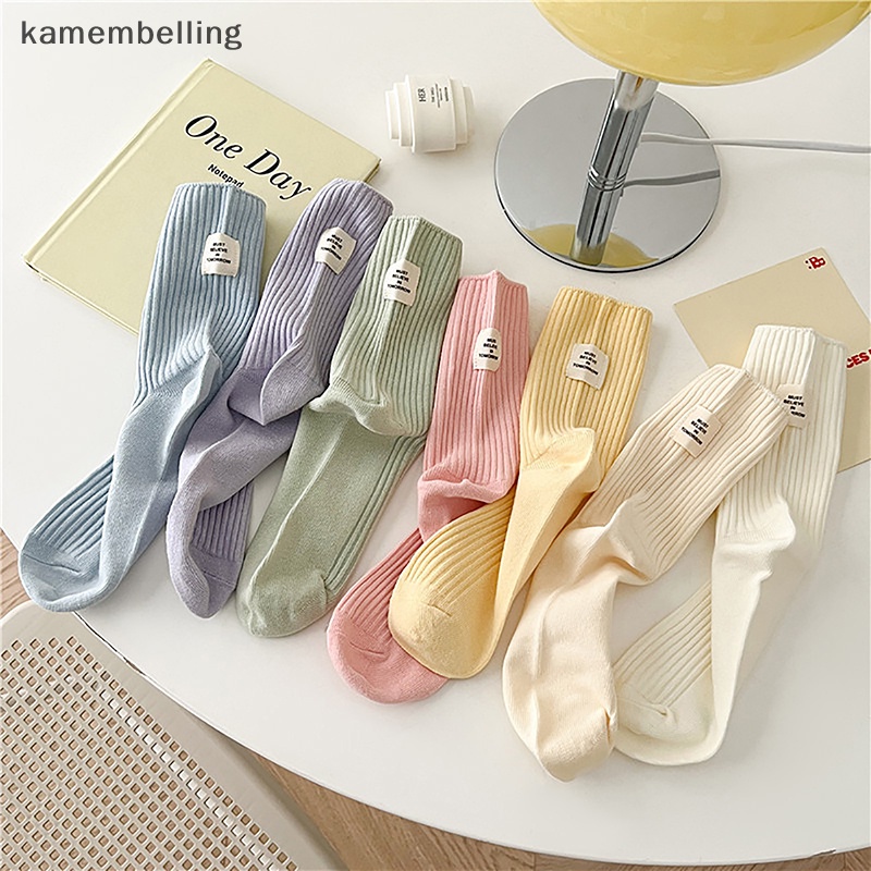 1 Đôi Vớ Cotton Thoáng Khí Nhiều Màu Thời Trang