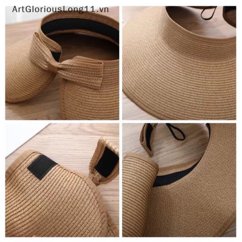 Mũ Rơm Rộng Vành Che Nắng Gấp Được Mẫu Mới 2023 Thời Trang Mùa Hè Cho Nữ