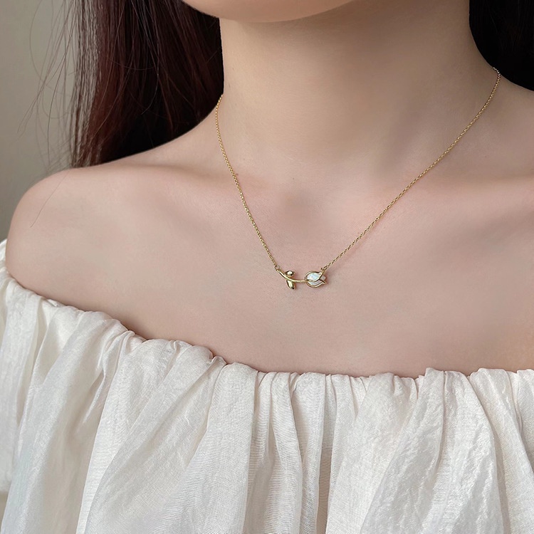 Dây Chuyền Ngọc Trai Hình Trái Tim Mới