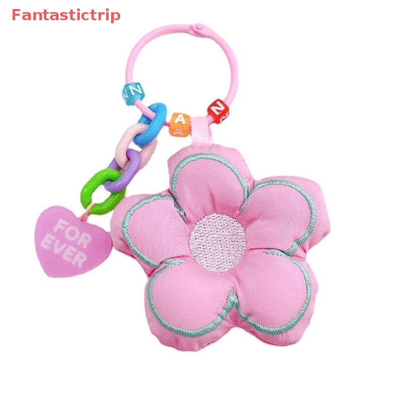 1 Móc Khóa Hoa Hướng Dương Vải Dễ Thương Mới