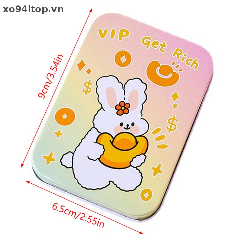 Hộp Thiếc Đựng Trang Sức / Kẹo / Thẻ Họa Tiết Hoạt Hình Dễ Thương