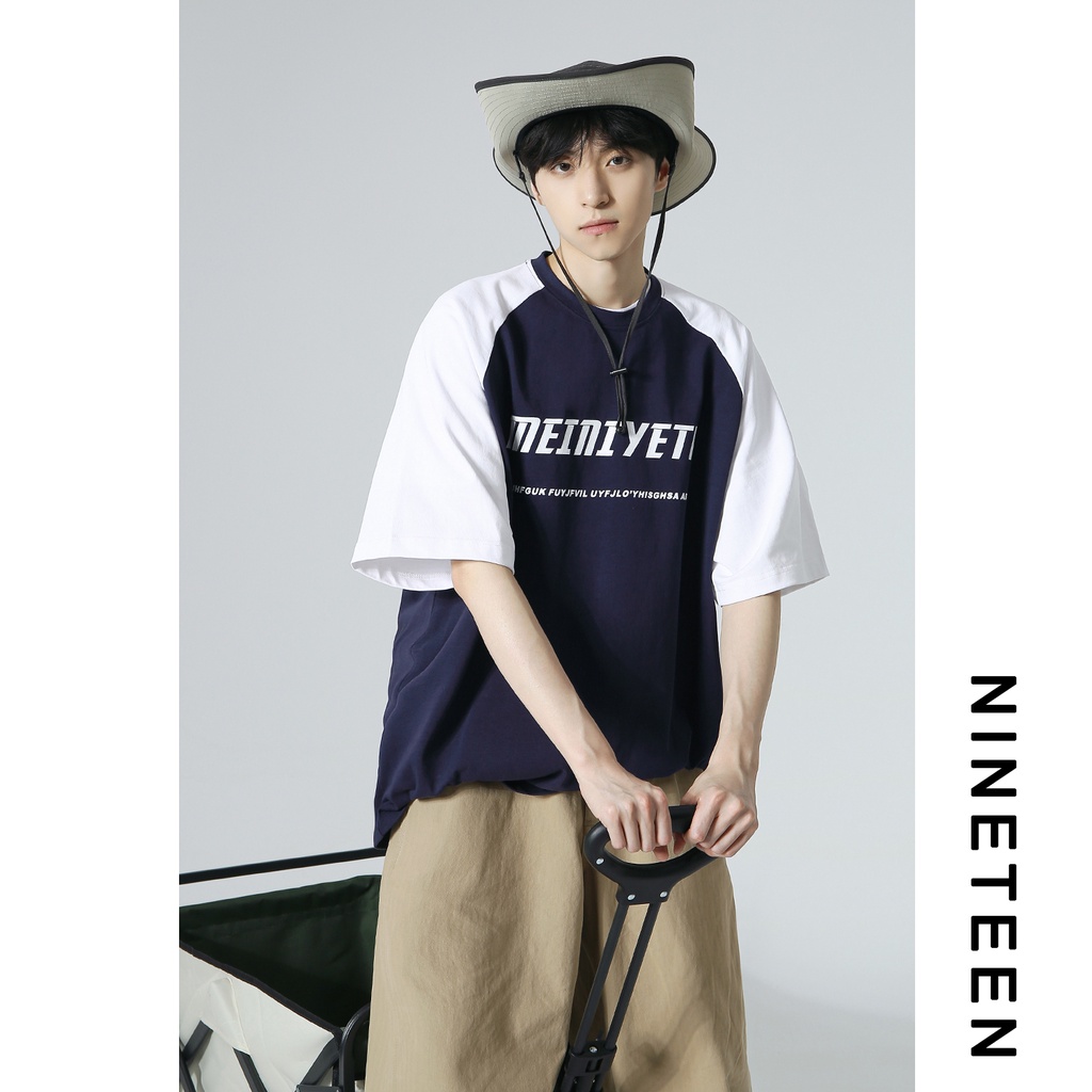 Áo Thun Raglan Tay Ngắn Dáng Rộng Phong Cách Thời Trang Mùa Hè 2023 Mới