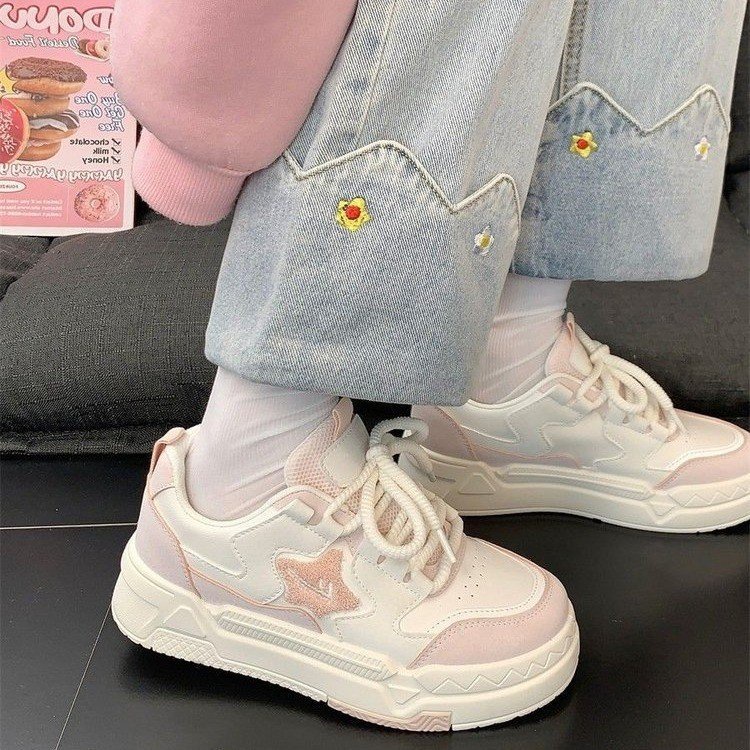 Giày Thể Thao Mũi Tròn Phong Cách Thời Trang Nhật Bản