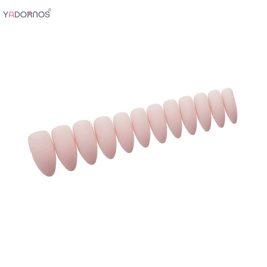 YADORNOS Móng Tay Giả Múa Ba Lê Màu Hồng Đục Lâu Trôi Chống Nước An Toàn