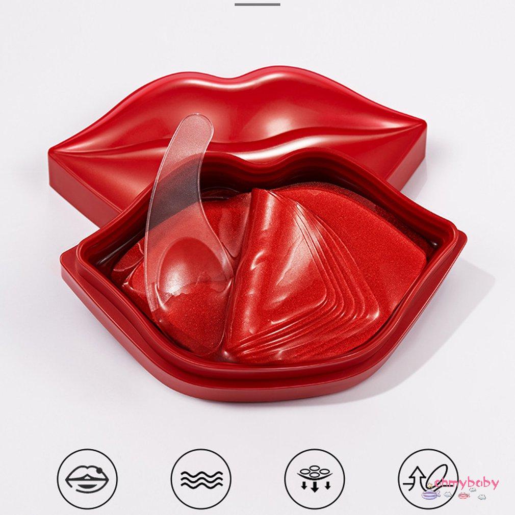 [Ready] Cherry Dưỡng Ẩm Môi Mặt Nạ Tẩy Tế Bào Chết Chống Khô Nứt Nếp Nhăn Mịn Màng Collagen Nuôi Làm Sáng [Z/5]