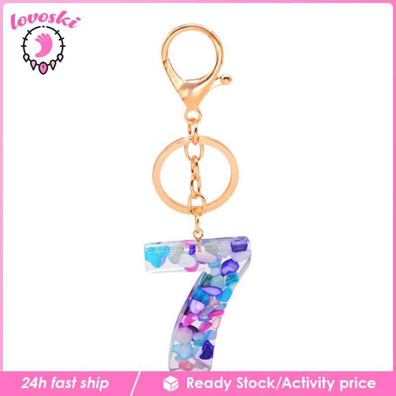 Móc Khóa Dây Treo Hình Số Dành Cho Nam Nữ Valentines