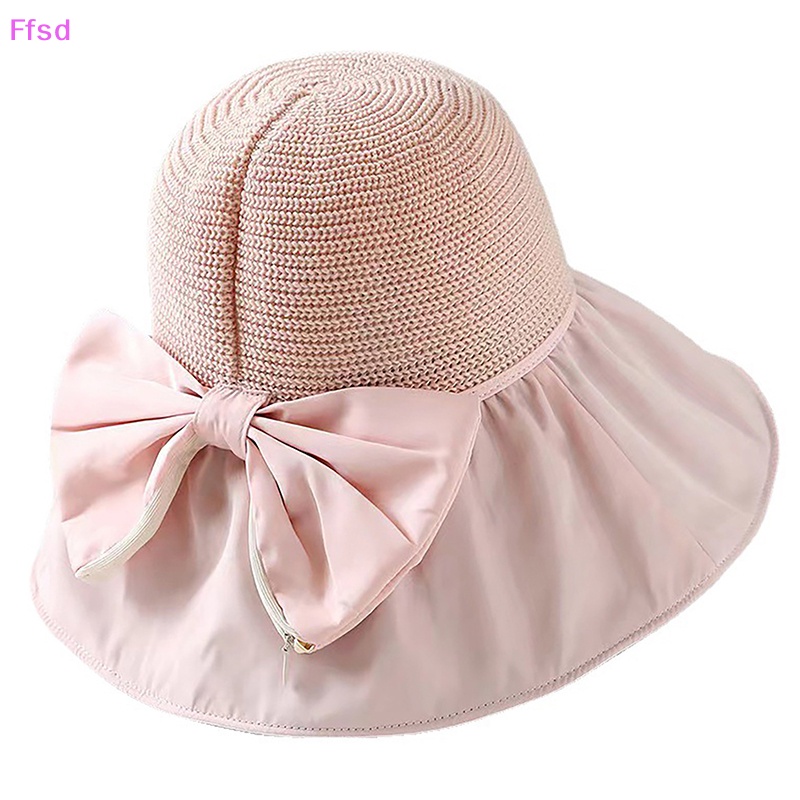 {Ffsd} Mũ Xô Chống Nắng Vành Rộng Mềm Mại Gấp Lại Được Màu Trơn Thời Trang Mùa Hè Dành Cho Bạn Nữ * Bán Chạy