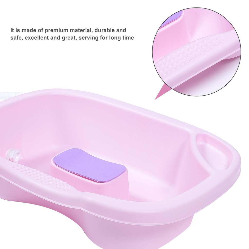 Chậu Tắm Bằng Nhựa Pp Kích Thước 44X32CM Tiện Dụng Mang Theo Du Lịch Cho Mẹ Bầu