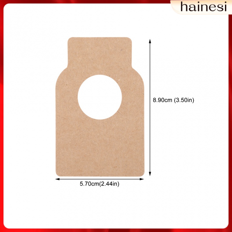 Set 100 Thẻ Giấy Kraft Treo Chai Rượu Trang Trí Giáng Sinh