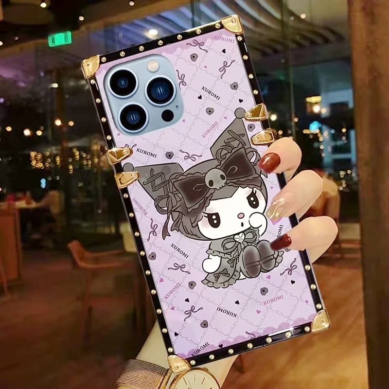 Hàng Mới Về Ốp Điện Thoại Hình Vuông Họa Tiết Hoạt Hình Cho iPhone XSmax XR XS / IX 7Plus / 8P 6SPlus / 6P 7 / 8 / SE 2020 6 / 6S 13mini 12mini