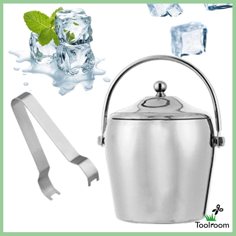 Xô Đựng Đá Hai Lớp Cách Nhiệt Dùng Cho Tiệc Nướng Bbq