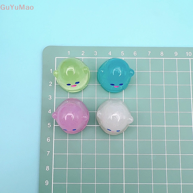 Bộ 2 Mô Hình Ma Hoạt Hình Dạ Quang Mini Bằng Nhựa Resin Trang Trí