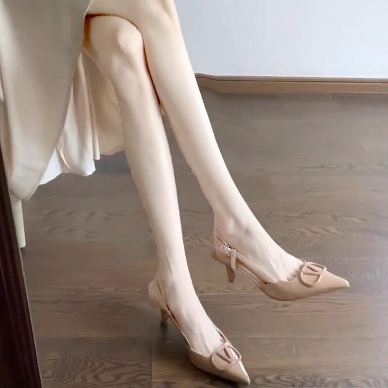 Giày Sandal Cao Gót Mũi Nhọn Thời Trang Mùa Hè Cho Nam Nữ