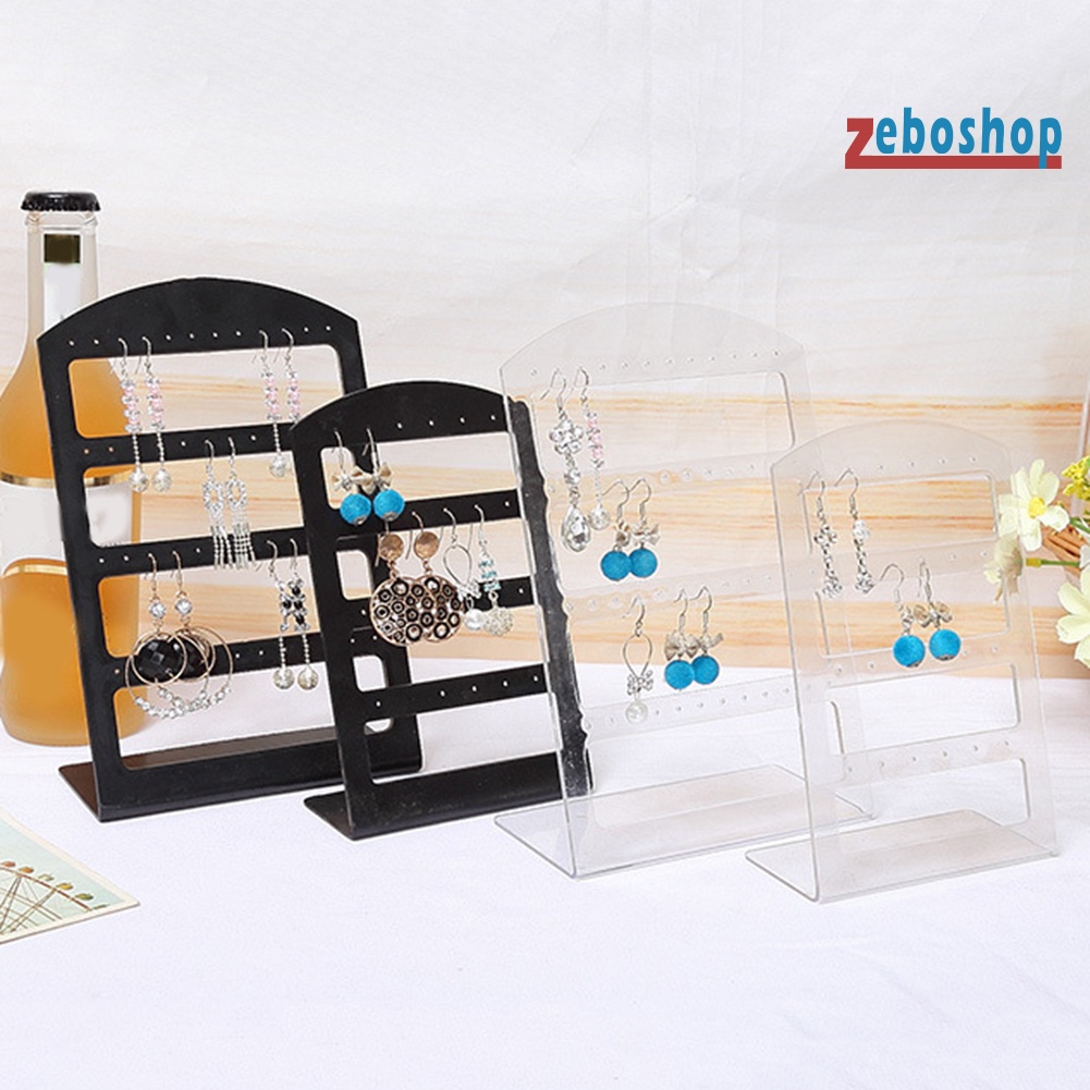 Giá Đỡ Trưng Bày Bông Tai 24 / 48 Lỗ Bằng Acrylic