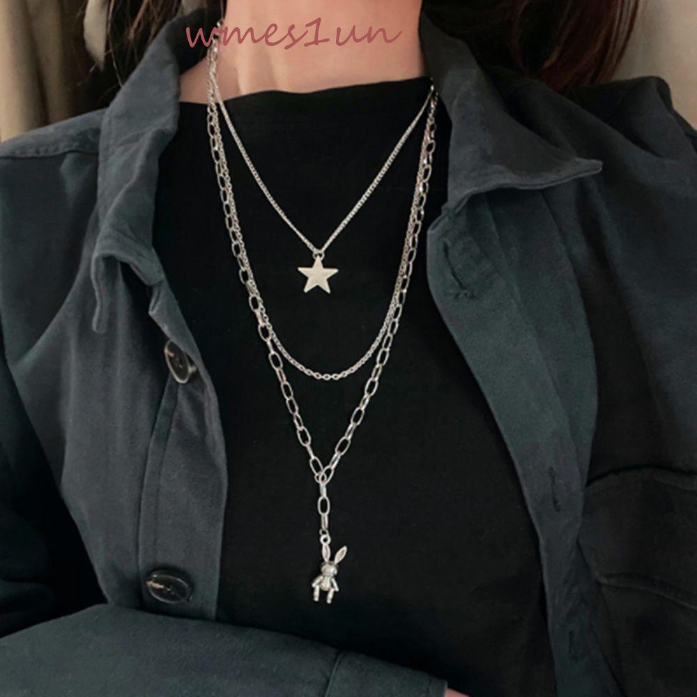 Vòng cổ Mặt Hình Thỏ WMES15H Y2K Đơn Giản Sáng Tạo Phong Cách Hàn Quốc