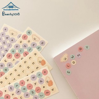Sticker Dán Trang Trí Họa Tiết Chữ Cái Dễ Thương Xinh Xắn