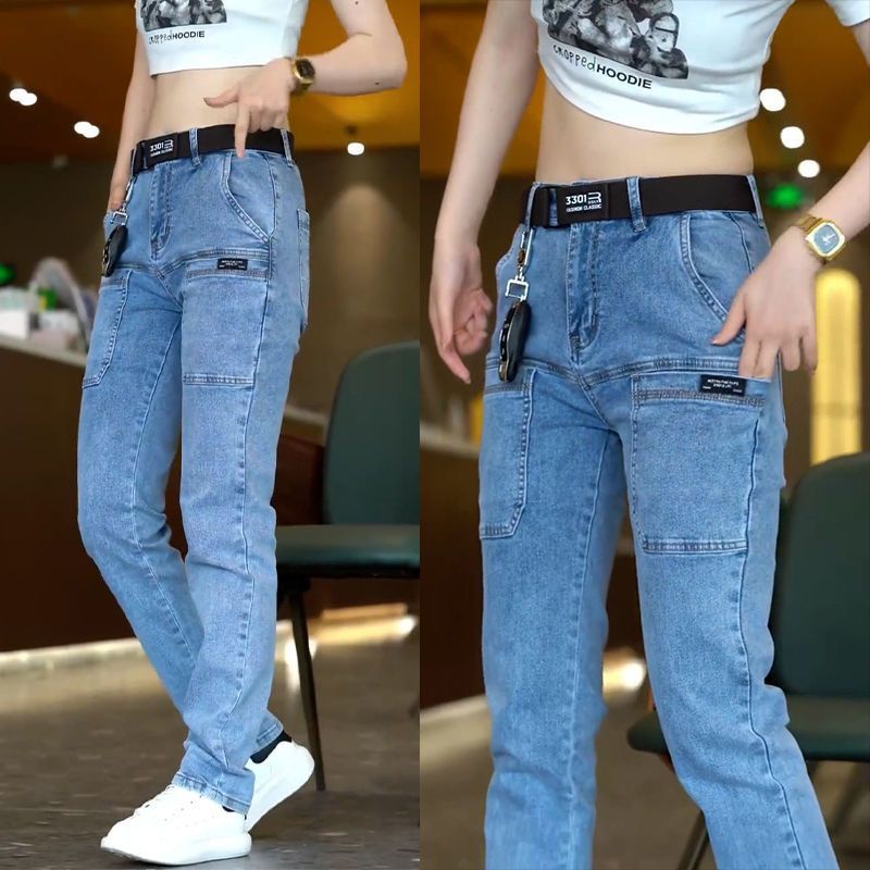 Quần Jean Nam Ống Rộng Nhiều Túi Phong Cách Mới