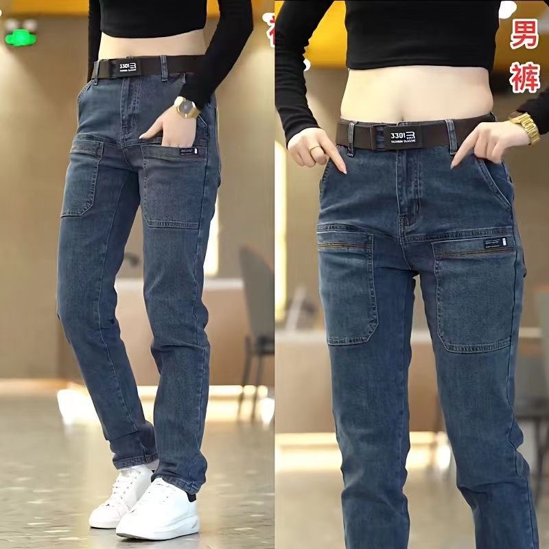 Quần Jeans Dài Ống Đứng Nhiều Túi Phong Cách Mới Thời Trang Xuân Hè Cho Nam
