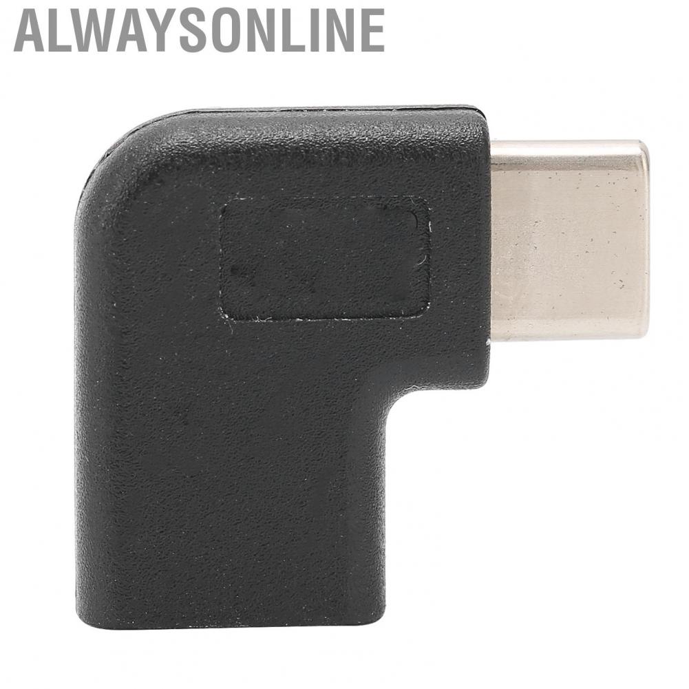 Alwaysonline Type C Male To Female Adapter  Data Sync PVC Reversible Portable Extension for Smartphones Laptops