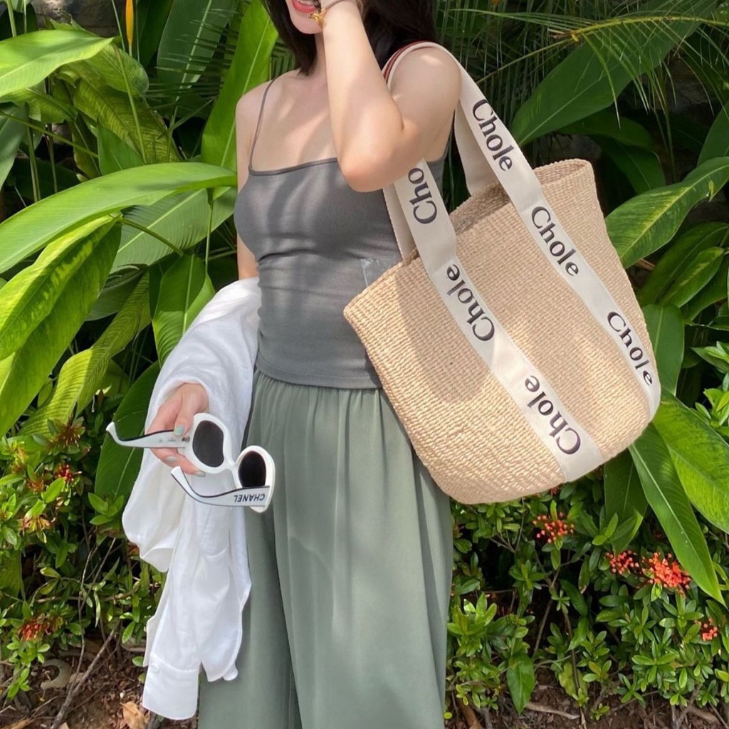 Túi Xách Tote Đan Cói Cỡ Lớn Phong Cách Thời Trang Mùa Hè Mới 2023