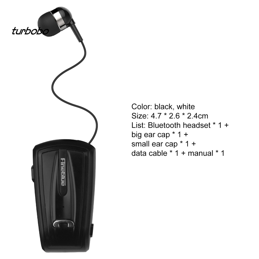 Tai Nghe Bluetooth 4.0 Không Dây Dạng Kẹp Có Thể Thu Gọn Fineblue F-V6 1 Cái