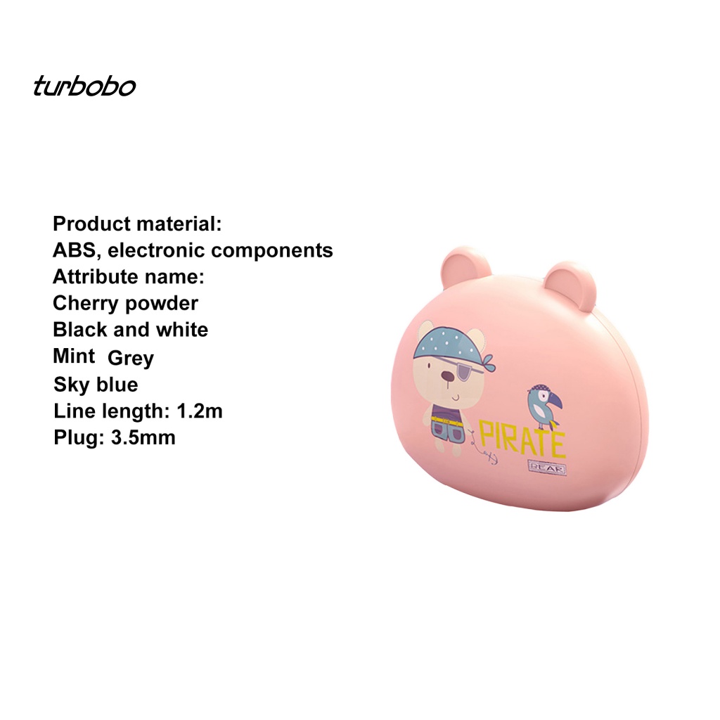 Tai Nghe Nhét Tai Jack 3.5mm Âm Thanh HiFi Có Hộp Đựng Họa Tiết Hoạt Hình Cho Điện Thoại Thông Minh