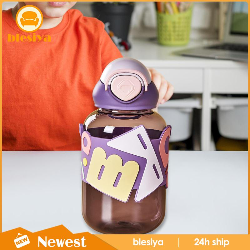 Bình Nước Chống Tràn In Họa Tiết Hoạt Hình Dễ Thương Cho Bé