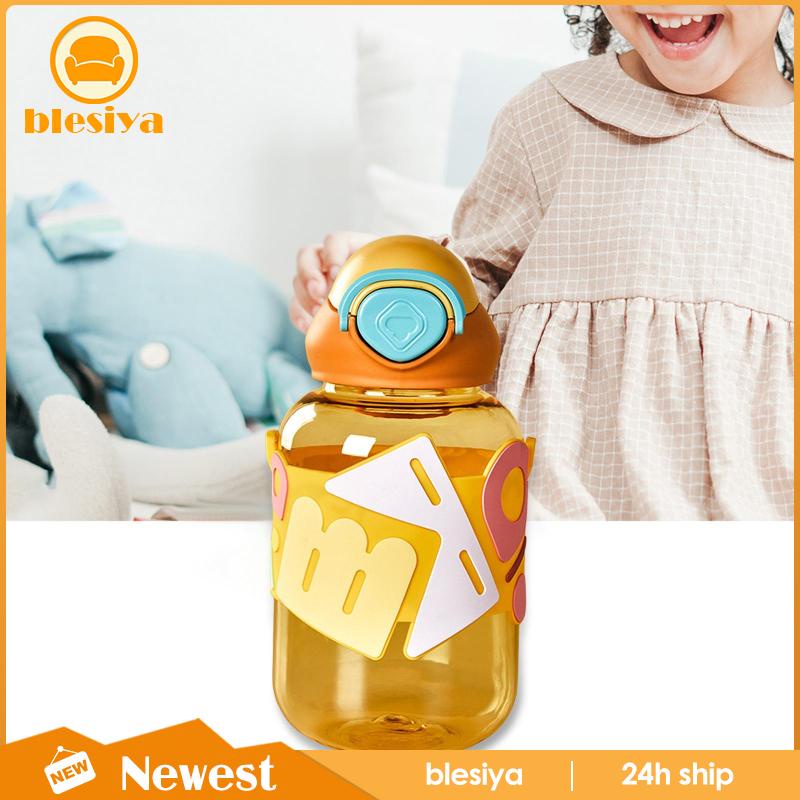 Bình Nước Chống Tràn In Họa Tiết Hoạt Hình Dễ Thương Cho Bé