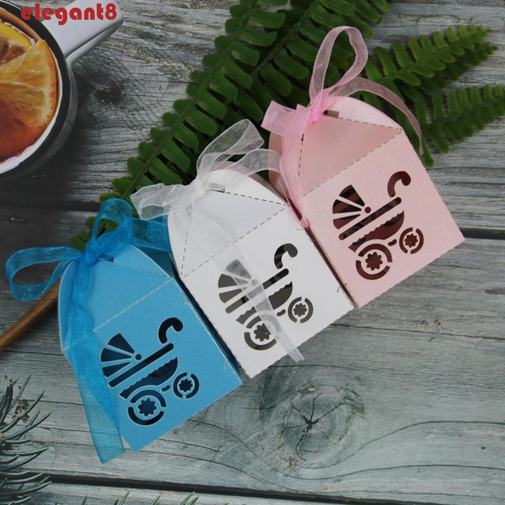 Hộp Đựng Kẹo Rỗng Thanh Lịch. Thơm Ngọt Ngào Với Dây Ruy Băng Trang Trí Nhà Tắm