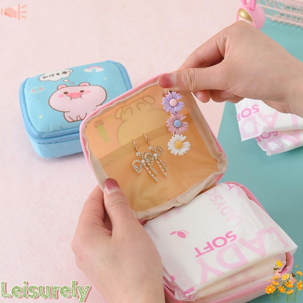 Túi Đựng Dây Cáp Sạc Họa Tiết Hoạt Hình Dễ Thương