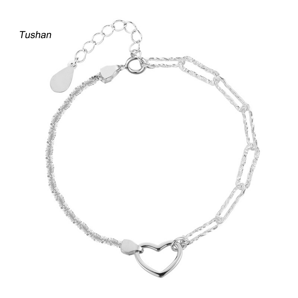 Vòng Đeo Tay Mạ Điện Sáng Bóng Họa Tiết Hình Học Có Thể Điều Chỉnh Cho Nữ