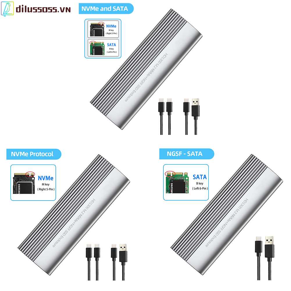 Ổ Cứng SSD M / B / (B) M.2 NVME SATA Cho 2230 / 2242 / 2260 / 2280 SSD